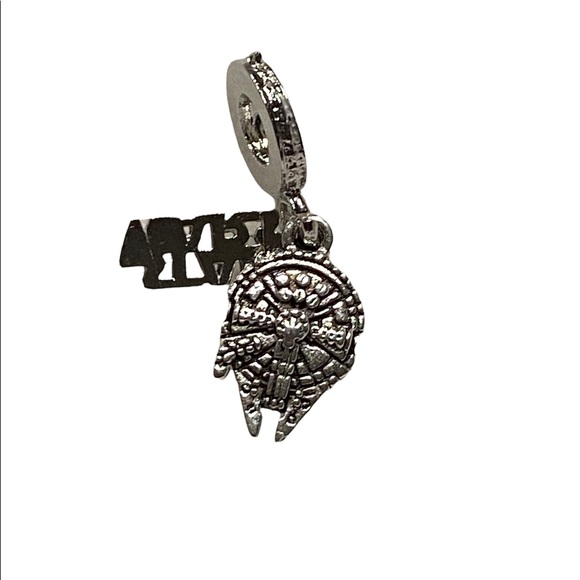 NEW•Silver Millennium Falcon Ship DIY charm - Picture 4 of 6
